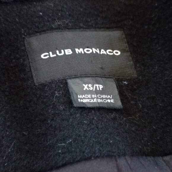 Club Monaco Wool Winter Jacket Rocio Faux Fur - Picture 4 of 13